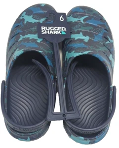 Robuste Shark Herren GRÖSSE 6 Shark Week Clog Sandalen mit geformtem Fußbett - Bild 1 von 7