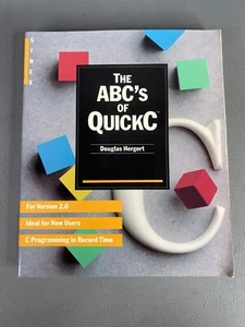 The ABC's Of QuickC - Programming guide Book- Vintage MS-DOS - Microsoft - Picture 1 of 4