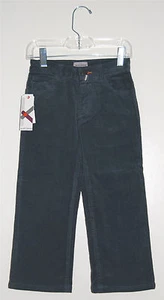 NWT Designer Scott James Little Boys Graham Slate Blue Corduroy Pants sz 4 - Picture 1 of 7