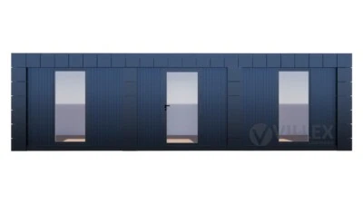 Bürocontainer kaufen - 9,0 m x 3,0 m Villex - mit Elektrik inkl. Klimaanlage! - Bild 1 von 4