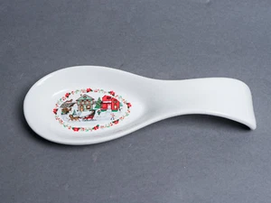 Vintage Russ Berrie Christmas to Remember Spoon Rest Item #6989 Taiwan Americana - Picture 1 of 7