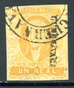 Mexico 1856 Hidalgo Un Real Scott #2 VFU J769 - Picture 1 of 6