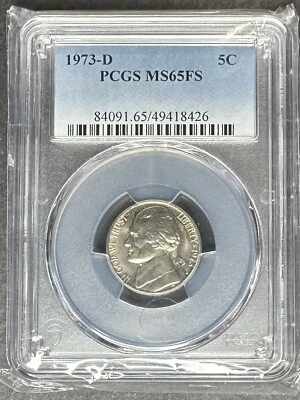 1973-D Jefferson Nickel PCGS MS-65 FS, Buy 3 Items, Get $5 Off!! - Image 1 of 2