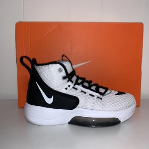 Nike Zoom Rize TB Basketball Shoes White Black BQ5468-100 Men's Size 5.5 NWB - Picture 1 of 11