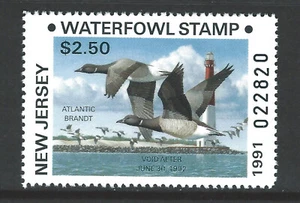 Bigjake: #NJ-8c, $2,50 Atlantic Brandt, 1991 timbro anatra nuova maglia - Foto 1 di 2