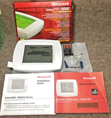 Honeywell TH832OU1008 VisionPro 8000 Touchscreen Programmable Thermostat New - Image 1 of 2