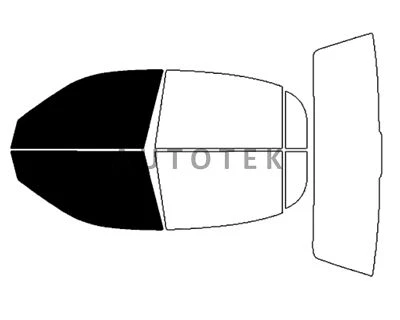 Película precortada ventanas delanteras de dos puertas cualquier tono para Lincoln Town Car 1998-2002 Foto 1 de 4