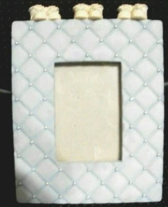 Decorative Photo frame for a baby or nursery pretty blue and beautiful detail - Picture 1 of 3