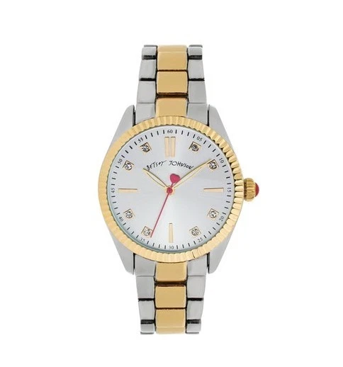 Reloj pulsera Betsey Johnson mujer dos tonos 36 mm BJ00441-04 SIN CAJA Foto 1 de 1