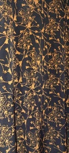 Jupe LuLaRoe Maxi femme taille S or noir maxi longue longueur florale fluide extensible - Photo 1/4