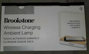 Brookstone Ambient Lamp With Wireless Charging Touch Activated - New - Picture 1 of 6