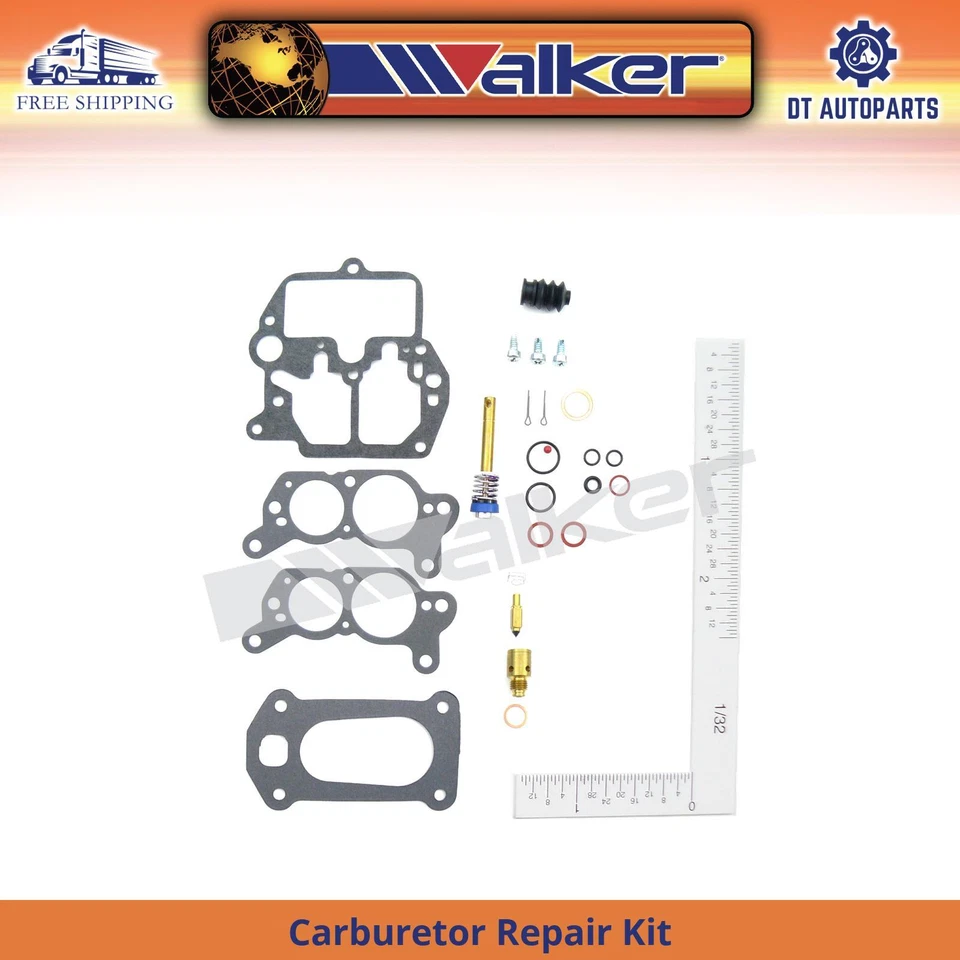 适用于 1985 - 1987 斯巴鲁 DL 1.8L H4 汽化器维修套件 Walker 1986 — 第 1/1 张图片