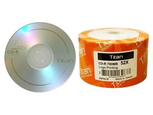 100 Pieces 52X Blank CD-R CDR Recordable Disc Media 700MB