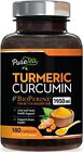 TUMERIC CURCUMIN Max Potency With Bioperine Black Pepper 1950mg - 180 CAPSULES