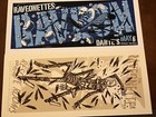 2 Guy Burwell poster lot Raveonettes 05 Portland Emek Depeche Mode Dave Matthews