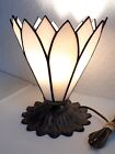 Lampe de table Bhs Lotus lampe de bureau style Tiffany 9"