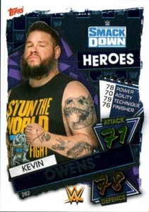 2021 Topps Slam Attax WWE Wrestling Foil Card #262 Kevin Owens Smackdown Heroes - Imagen 1 de 1