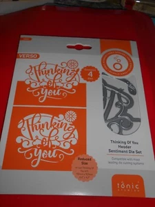 Tonic Studios Metal Cutting Dies: Thinking of You Sentiment Die Set - Picture 1 of 2