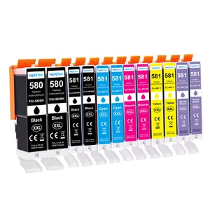 12x Druckerpatronen für CANON TS8251 TS8252 TS8350 TS8350a TS8351 TS8351a TS8352 - Bild 1 von 3