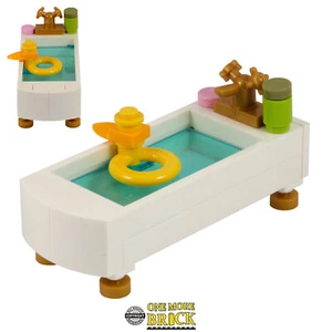 Baño - Bañera de baño con pato de goma y accesorios | Todas las piezas LEGO - Imagen 1 de 4