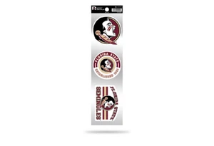 FLORIDA STATE SEMINOLES 3pc RETRO SPIRIT DECALS PREMIUM THROWBACK STICKERS - Picture 1 of 1