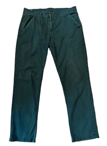 Mugsy Jeans Mens 33 W 28 L Measured Green Cotton / Spandex Style #KIPSFG - Picture 1 of 9