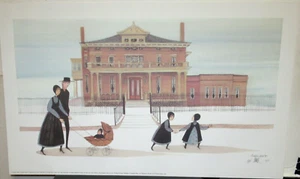 P.BUCKLEY MOSS "SUNDAY WALK" LIMITED EDITION HAND SIGNED COLOR LITHOGRAPH - Picture 1 of 7