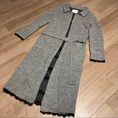 Cappotto maglia Sacai lungo donna esterno donna grigio taglia libera nylon alpaca #V4460
