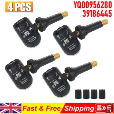 4X Tyre Pressure Sensor TPMS For Vauxhall Astra K Insignia B YQ00956280 39186445 - Image 1 of 4