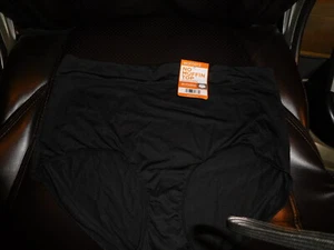 NWT xxxl WARNER'S NO MUFFIN TOP BLACK BRIEF PANTY NO PINCH 3XL/10 - Picture 1 of 4