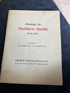 Homage to Matthew Smith | Arthur Tooth catalogue, Mayor Gallery 1960 - Picture 1 of 9