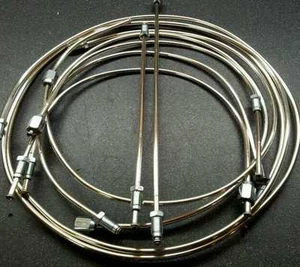 ROVER P6 2000TC, CHASSIS SUFFIX B - POLISHED CUPRO -NICKEL BRAKE PIPE SET - Picture 1 of 2
