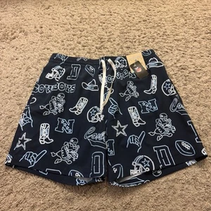 Men’s Chubbies x NFL Dallas Cowboys Neon Cowboys 5.5” Classic Liner Swim Trunks - Picture 1 of 5