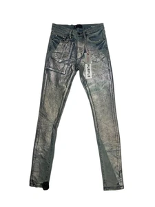 Purple Brand Metallic Silver Jeans Men’s Brand New Size 32 - Picture 1 of 2