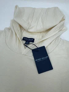 Neu mit Etikett Peter Millar Excursionist Flex Vantage Hoodie Merinowolle ALM elfenbein XL 225 $ - Bild 1 von 8
