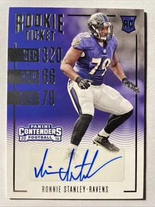 2016 Panini Contenders RONNIE STANLEY Rookie Ticket Auto #104 Notre Dame Ravens - Picture 1 of 2