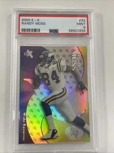 2000 Skybox E-X Randy Moss #33 PSA 9 Mint HOF Minnesota Vikings - Picture 1 of 5