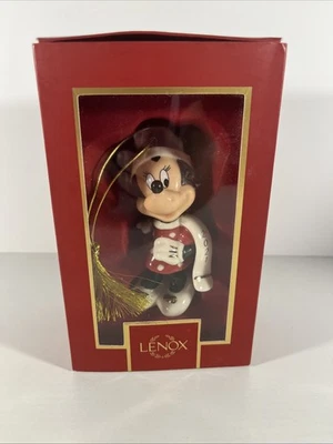 Lenox Disney Showcase Minnie's Winter Outfit Scarf Christmas Ornament IN BOX - Image 1 of 4