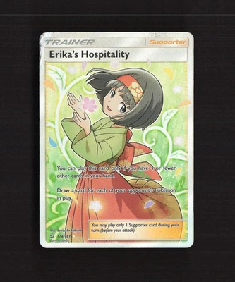 Erika's Hospitality 174/181 Team Up Full Art Ultra Rare Holo Pokemon Card DMG - Image 1 of 4