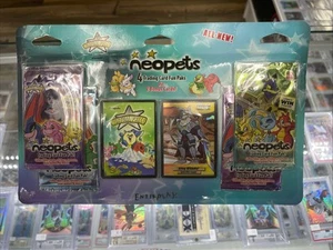 Juego de cartas coleccionables TCG Neopets x4 paquetes divertidos más 2 tarjetas de bonificación nuevo sellado - Imagen 1 de 5
