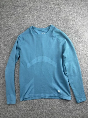 Camisa Mountain Hardwear Para Hombre Mediana Azul Manga Larga Capa Base Ligera Foto 1 de 4