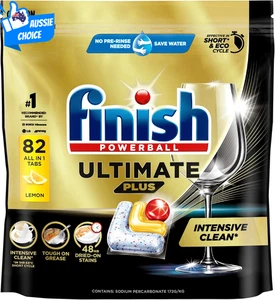 Ultimate Clean Dishwashing Tablets Lemon Scent 82 Pack Heavy Duty Shine Finish - Picture 1 of 5