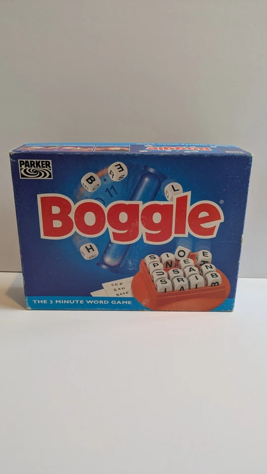 Boggle Parker Brothers Board Game 1999 Vintage Set - Used Family Fun Game Retro - Image 1 of 4