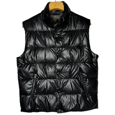 Chaleco acolchado VINCE frontal a presión negro bolsillos con cremallera talla XL Foto 1 de 4