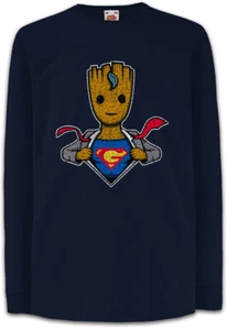Super Groot Kids Long Sleeve T-Shirt Guardians of the Fun Man Tree Galaxy S - Picture 1 of 1