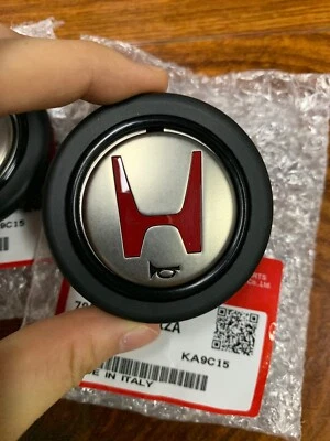 Red&Champagne JDM Steering Wheel Horn Button For Honda Acura NSX EG6 EK9 DC2 - Image 1 of 4