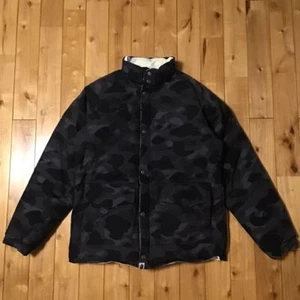 RARE! Authentic Reversible Down Jacket BAPE Black Camo x White Camo JPN 2504TY - Picture 1 of 10