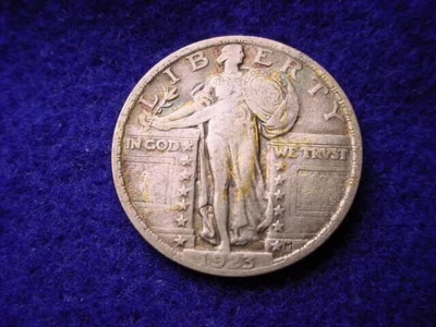 1923 STANDING LIBERTY QUARTER GREAT KEY DATE COIN!!  #75 - Image 1 of 4