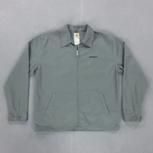 Veste Travail Workwear Vintage 80s Carhartt Homme L Gris Manches Longues Coton - Imagen 1 de 15