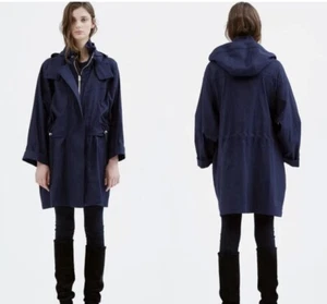 IRO Jacket Trench Oversized Size M / 38 Blu Navy GUC - Picture 1 of 8